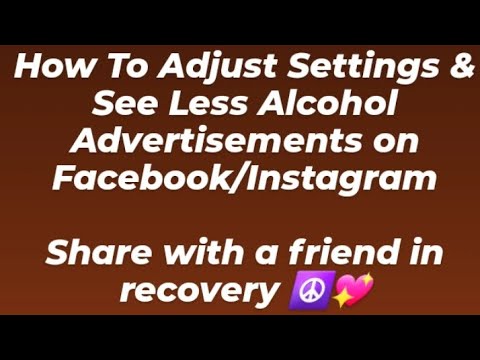 Easy How-To See Less Liquor Ads on Facebook/Instagram