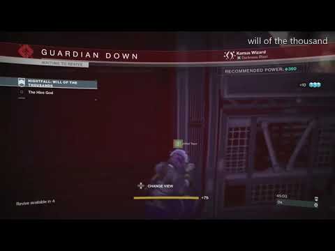 Destiny 2 wil of a thousands Nightfall cheese spot