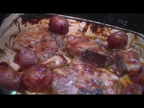 Oven Baked Thick Cut BBQ Pork Chops