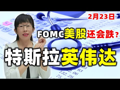 股票买卖 | FOMC美股还会跌？特斯拉英伟达#美股#tsla#nvda#aapl#特斯拉23.2.23