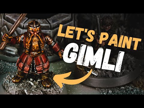 Bring Gimli to Life: A Step-by-Step Painting Tutorial for Middle Earth Fans!