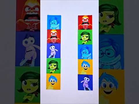 Sadness anger fear disgust happy from insideout2 matching puzzle #shorts #insideout2 #puzzle #art