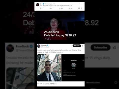 Fanof reacts to "Sneako reveals his X/Twitter payout after posting over 35 vlogs daily, showing.."