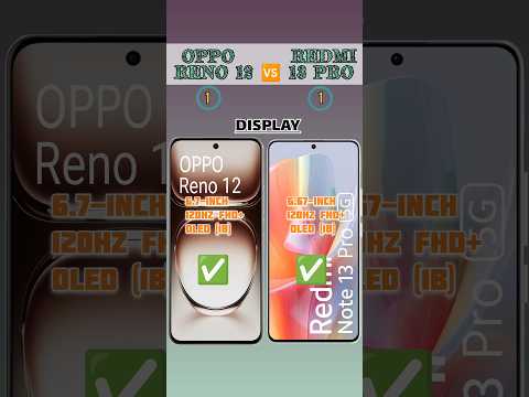 OPPO RENO 12 🆚 REDMI NOTE 13 PRO