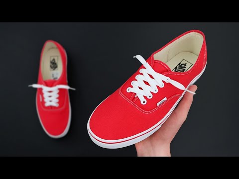 HOW TO LACE VANS AUTHENTIC (BEST WAY!)