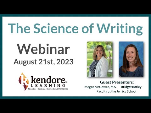 The Science of Writing: A Kendore Learning Webinar