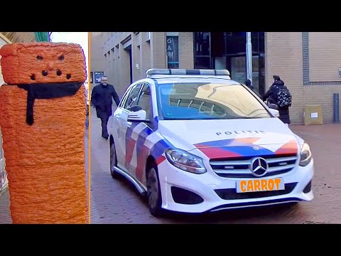 Angry Carrot VS The Police !! Angry Carrot Prank !!