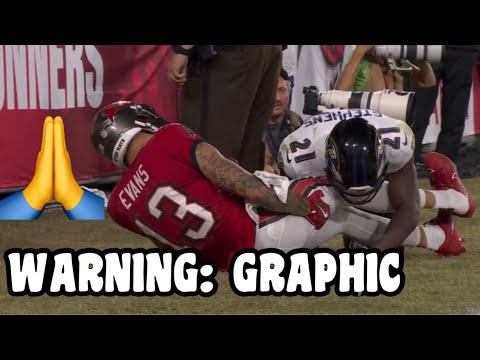 Mike Evans INJURY *TORN HAMSTRING *GRAPHIC WARNING* 🙏 Ravens vs Buccaneers