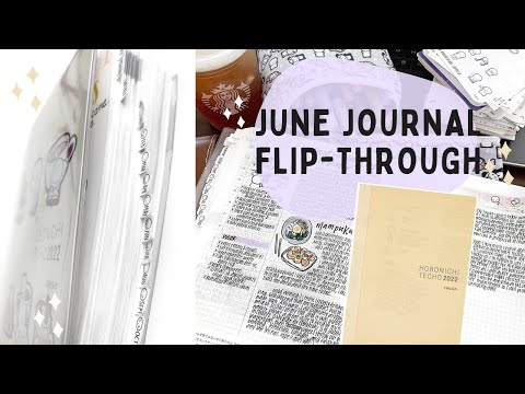 6 Months of Journaling: June Planner Spreads Flip-Through | 2022 Hobonichi Cousin Planner