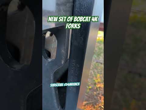 New Bobcat 4K pallet forks #shortsvideo