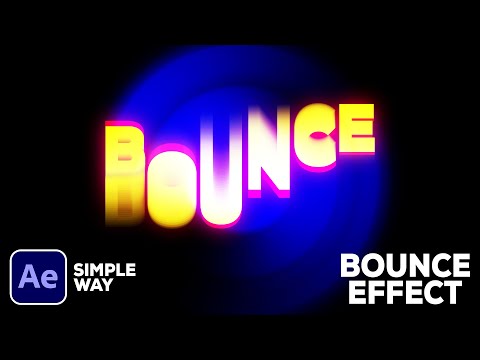 Text Bounce Effect Tutorial in After Effects ( After Effects Beginner )