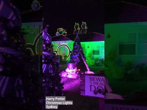 Christmas Lights Sydney 2023 Harry Potter #christmas2023 #christmaslights #sydney #australia