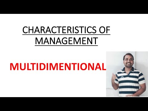 🔴  Management is Multidimensional | Features of Management | CLASS 12 Business Studies