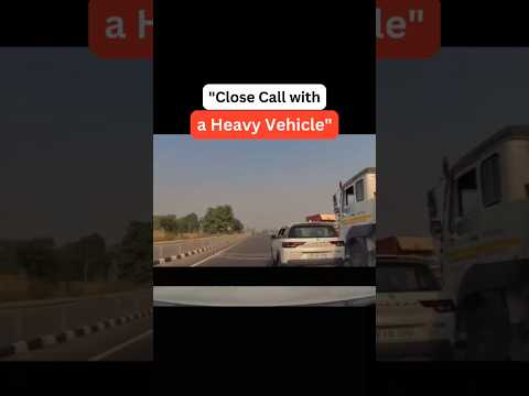 "That dangerous close call with a heavy vehicle can happen at any moment 🚚⚠️.