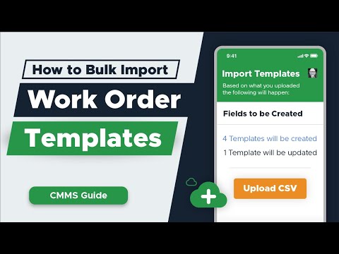 How to Bulk Import WO Templates | CMMS Tutorial