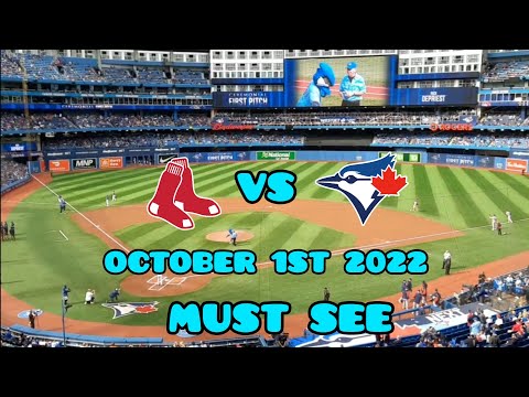 Red Sox Vs Blue Jays Oct 1st 2022 Starting Lineups, Home Runs, Grandpas First Pitch, Intro, + More