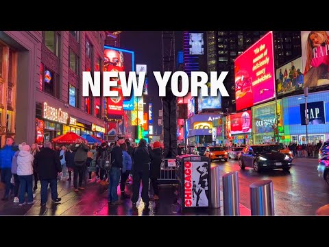 New York City LIVE Manhattan Friday Night & Possible Snow in New York City? (December 20, 2024)