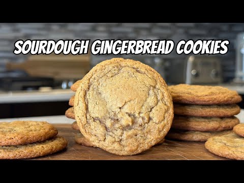 Sourdough Gingerbread Cookies