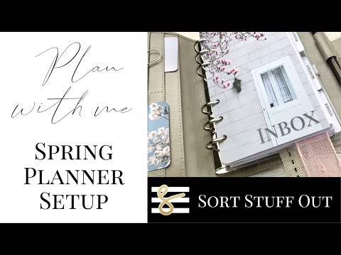 Spring Setup - Plan With Me - Personal Filofax Malden Stone