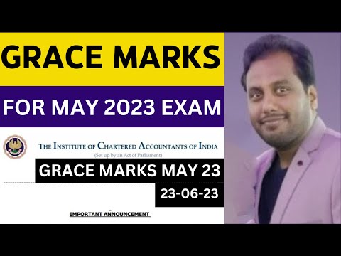 |Grace Marks For May 2023 Result| ICAI Grace Marks Policy 2023||