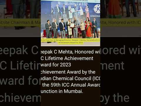 Deepak C Mehta lifetime achivement  award #award #currentaffairs #news #currentaffairs