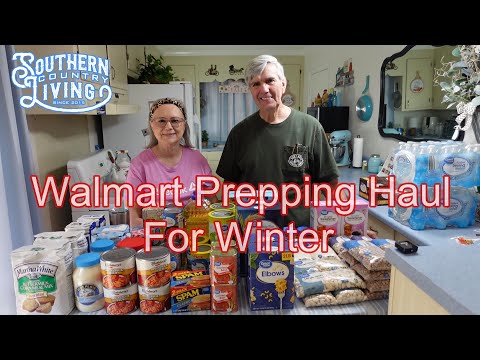 Walmart Prepping Haul For Winter  --  Living On Social Security