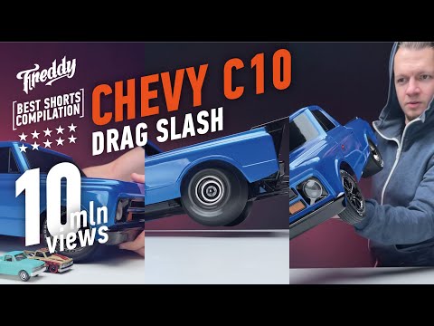 Unboxing, visual review and test drive. Shorts Compilation. Chevy C10 Drag Slash from Traxxas