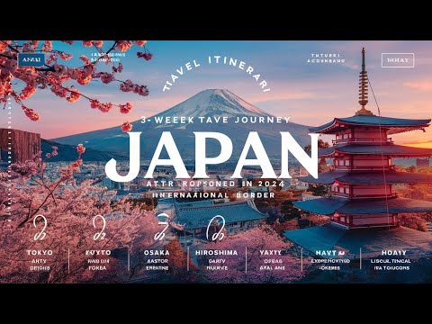 3 WEEKS IN JAPAN   3 Week Travel Itinerary 2024 AFTER REOPENING