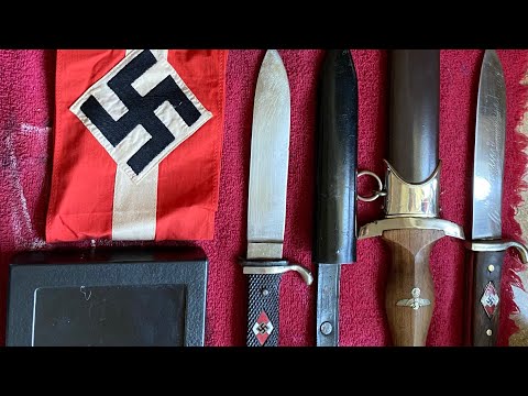 Unboxing video of World War II Militaria, a rare gold membership WWII Hitler Youth Knife