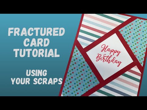 Turn Your Scraps Into Stunning Fractured Cards: Easy Tutorial! #fracturedcard #quickeasycards