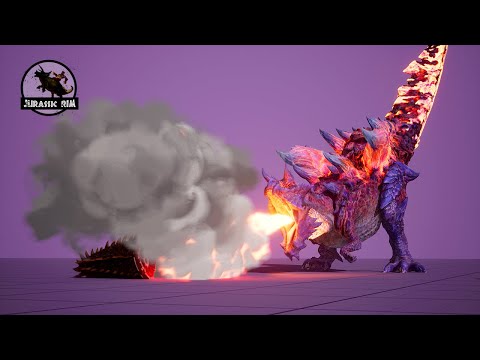 Glavenus eat tail Deviljho | Animation Showcase