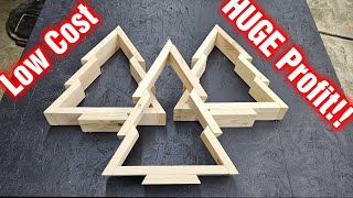 How To Build A Wood Christmas Tree | With Measurements | DIY Woodworking