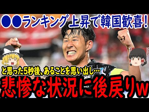 【サッカー韓国】第3節を終えてあるランキング発表で日本はまたも上昇、そして韓国も上昇するもある出来事を思い出してしまい…【ゆっくりサッカー】