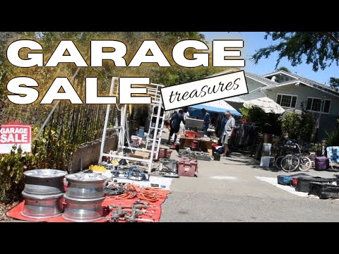 GARAGE SALES || treasures || video - youtube