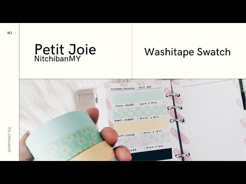 Petit Joie Washitape Collection swatch by NichibanMy | Free Washitape LazadaMall 6th till 12th July