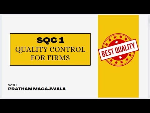 SQC - 1 - Quality Control for Firmss |CA FINAL AUDIT| May 2024 & Nov 2024