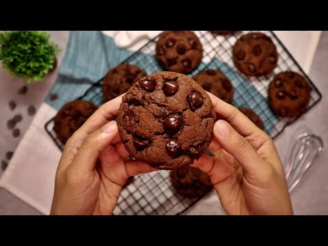 Eggless Molasses Chocolate Chip Cookies Recipe