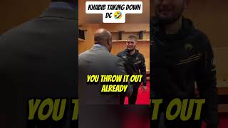 Khabib and DC about Take Down 😂 #funny #khabib #danielcormier #ufc