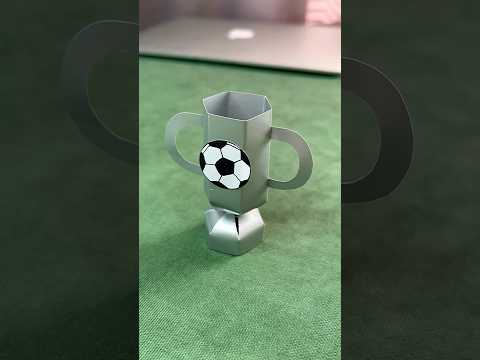 AMAZING Football Cup ⚽️🏆 | Paper Craft Ideas #shorts #papercraft