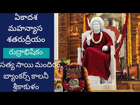 ఏకాదశ మహన్యాస శత రుద్రీయం రుద్రాభిషేకం 2k24@sathyasai mandir #bankers colony #srikakulam