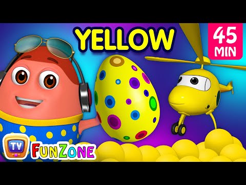 Learn YELLOW Colour with Johny Johny Yes Papa + More ChuChu TV Funzone Nursery Rhymes for Kids