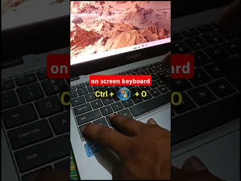On Screen Keyboard Shortcuts #asmr #computer #laptop #tricks #windows #gaming #shorts