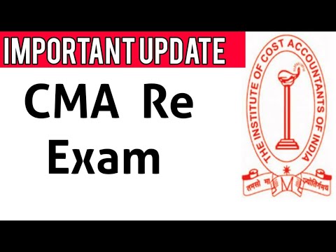 Big BREAKING| Re Exam Notification | CMA Inter and Final