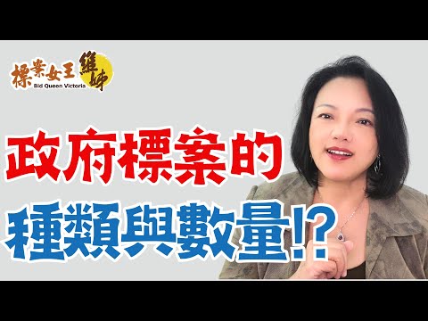 政府標案種類？數量？｜標案女王維姊