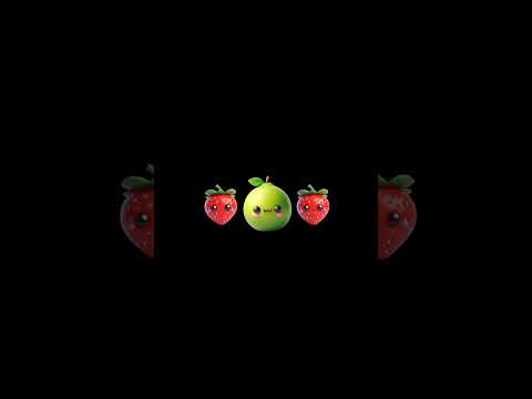 Funny Fruits Sensory Video Shorts #38 #highcontrast #BabySensory #babydiscovery #babyeducation