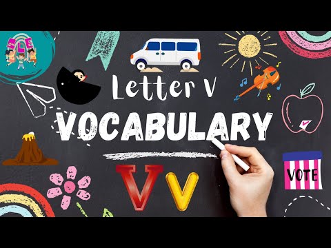 Words That Start with Letter V for Kids Basic Vocabulary | Educational Video for Kids