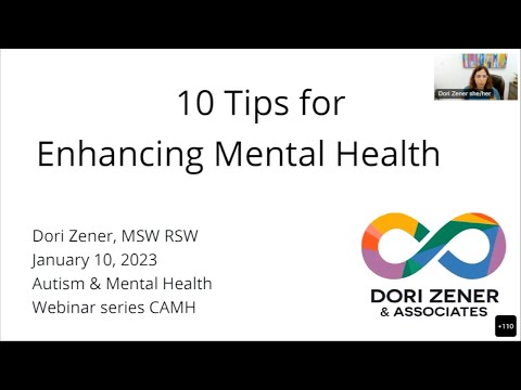 10 Tips for Enhancing Mental Health: Autism & Mental Health Webinar Series