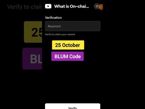 What is on chain analysis | Blum New Video Code Today 25 October