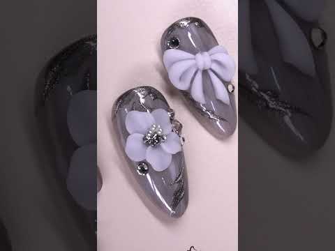 3D Flower Designs Nail Art SHORT #Shorts #nail #nails #nailart #nailarts