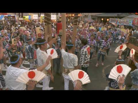 平成30年八坂神社祇園祭 五町総踊りと荒久区のの字廻し（初日）